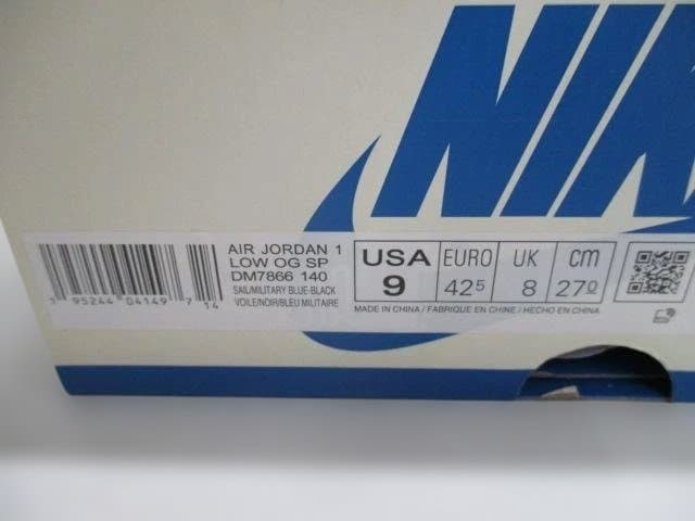 シューズ(男性用) NIKE AIR JORDAN 1 LOW OG SP DM7866 140