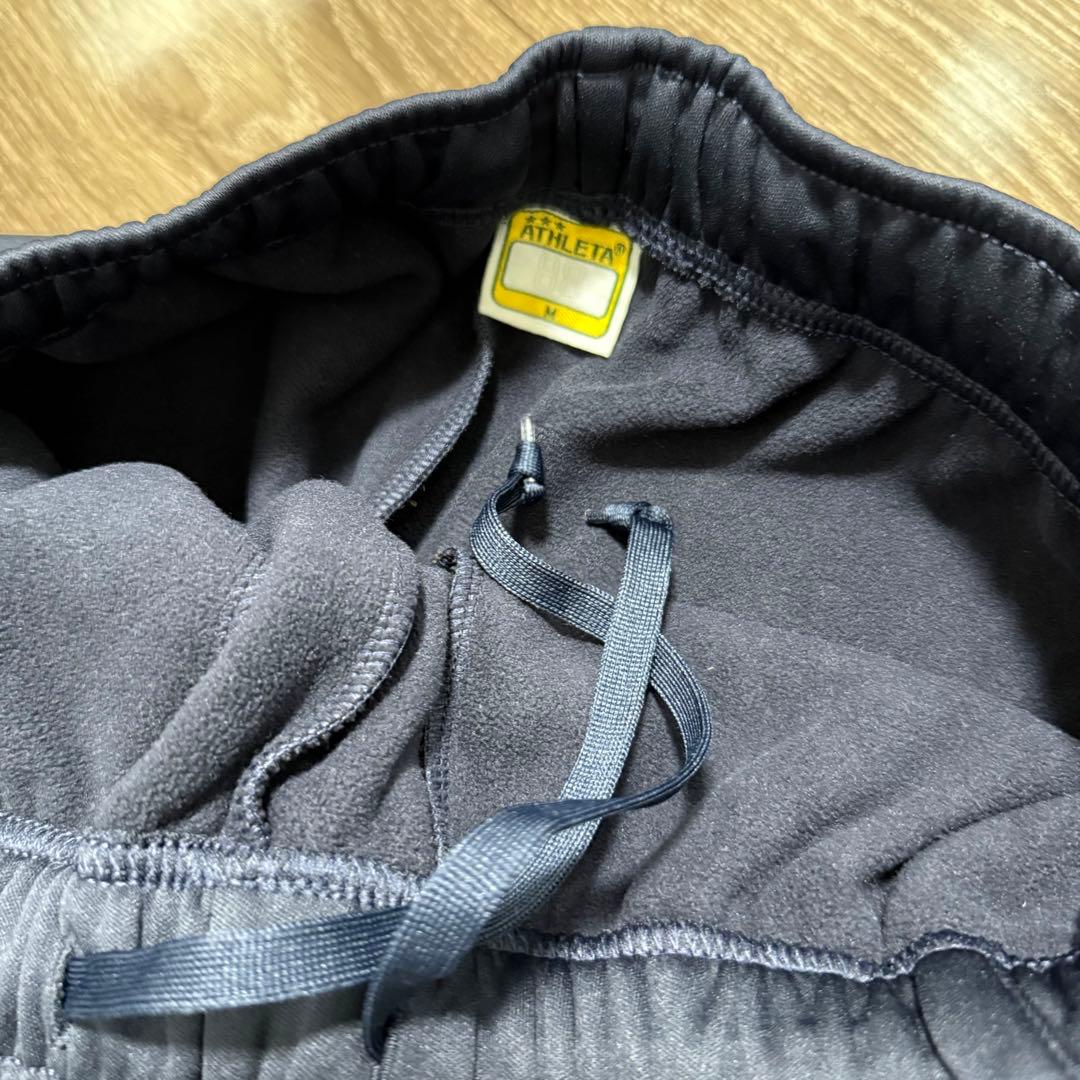 美品 ATHLETA アスレタ サッカーウェア 裏フリースジャージ 上下セットM