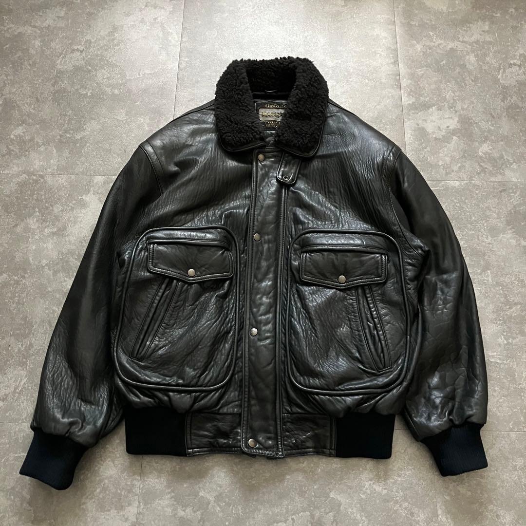 90s vintage G-1 flight leather jacket 羊革 - メルカリ