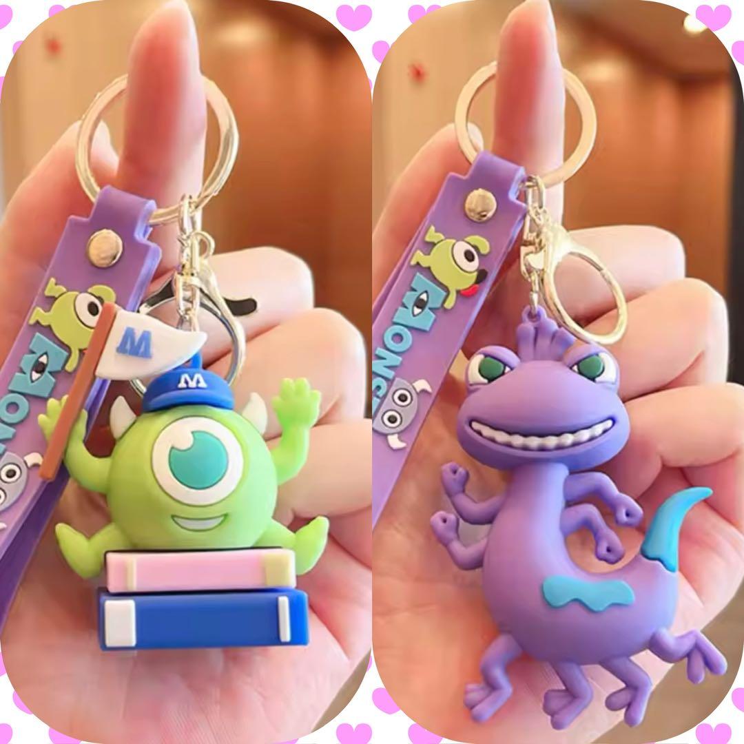 モンスターズ・インク マイク ランドール キーホルダー ストラップ 2点