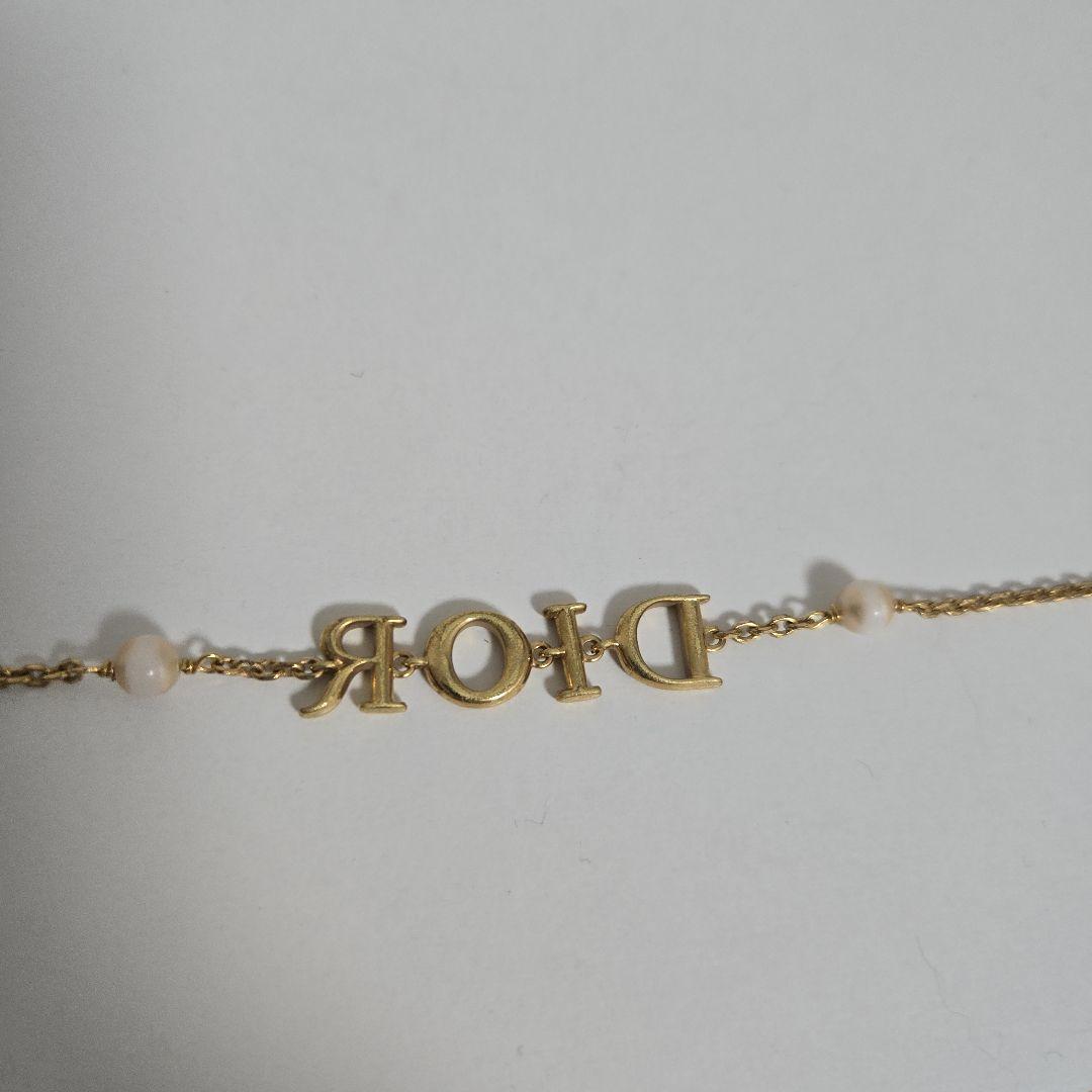 Dior ゴールドロゴブレスレット