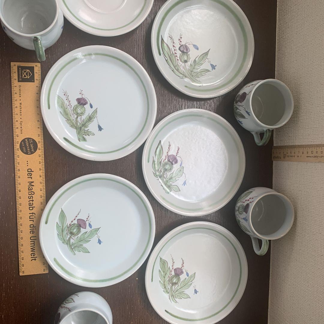 陶器　トリオ　15点セット　Buchan Scotland ヴィンテージ