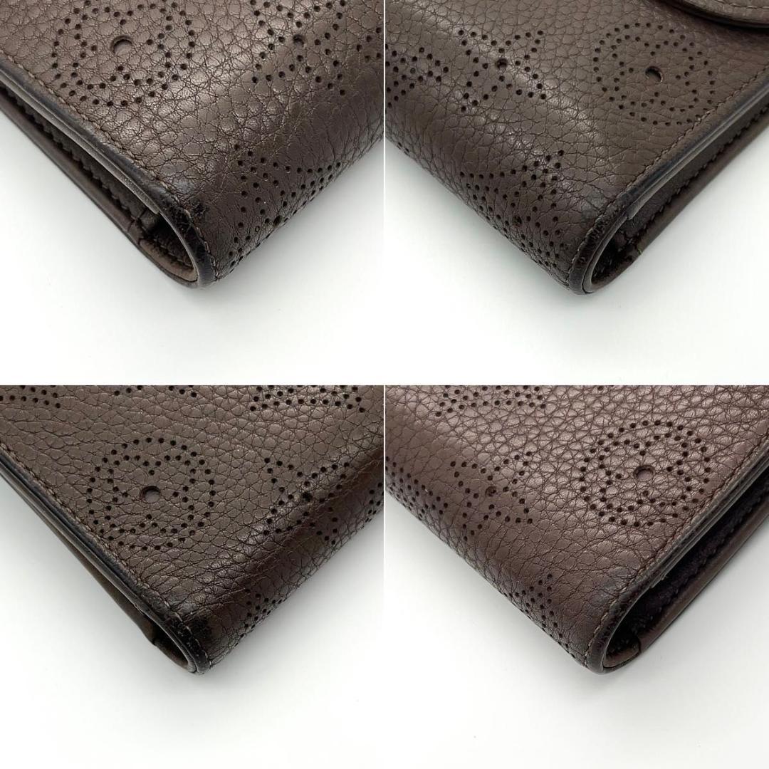 ルイヴィトン マヒナ 長財布 アメリア マロンブラウン カード18枚収納