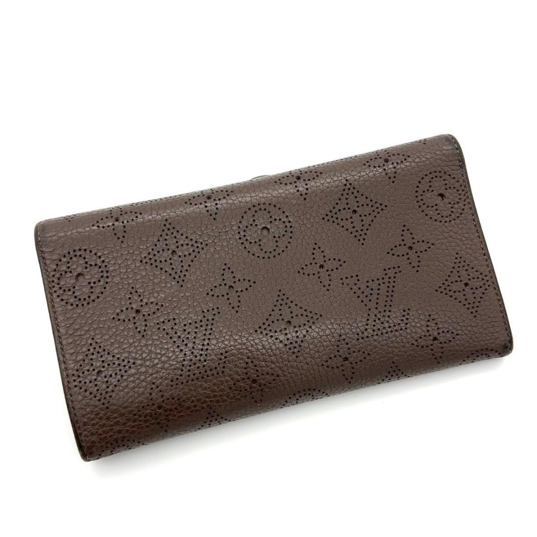 ルイヴィトン マヒナ 長財布 アメリア マロンブラウン カード18枚収納