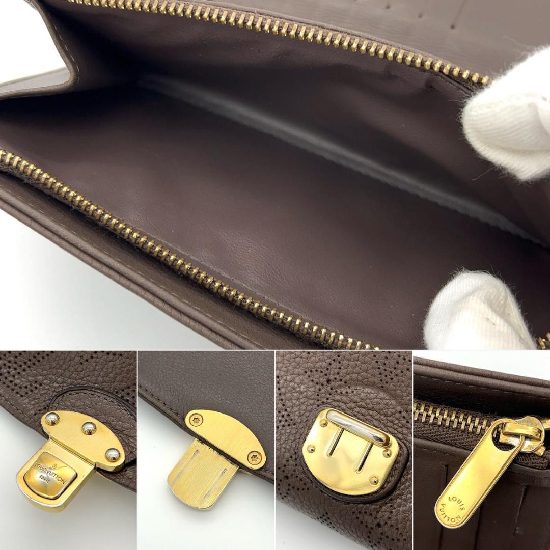 ルイヴィトン マヒナ 長財布 アメリア マロンブラウン カード18枚収納