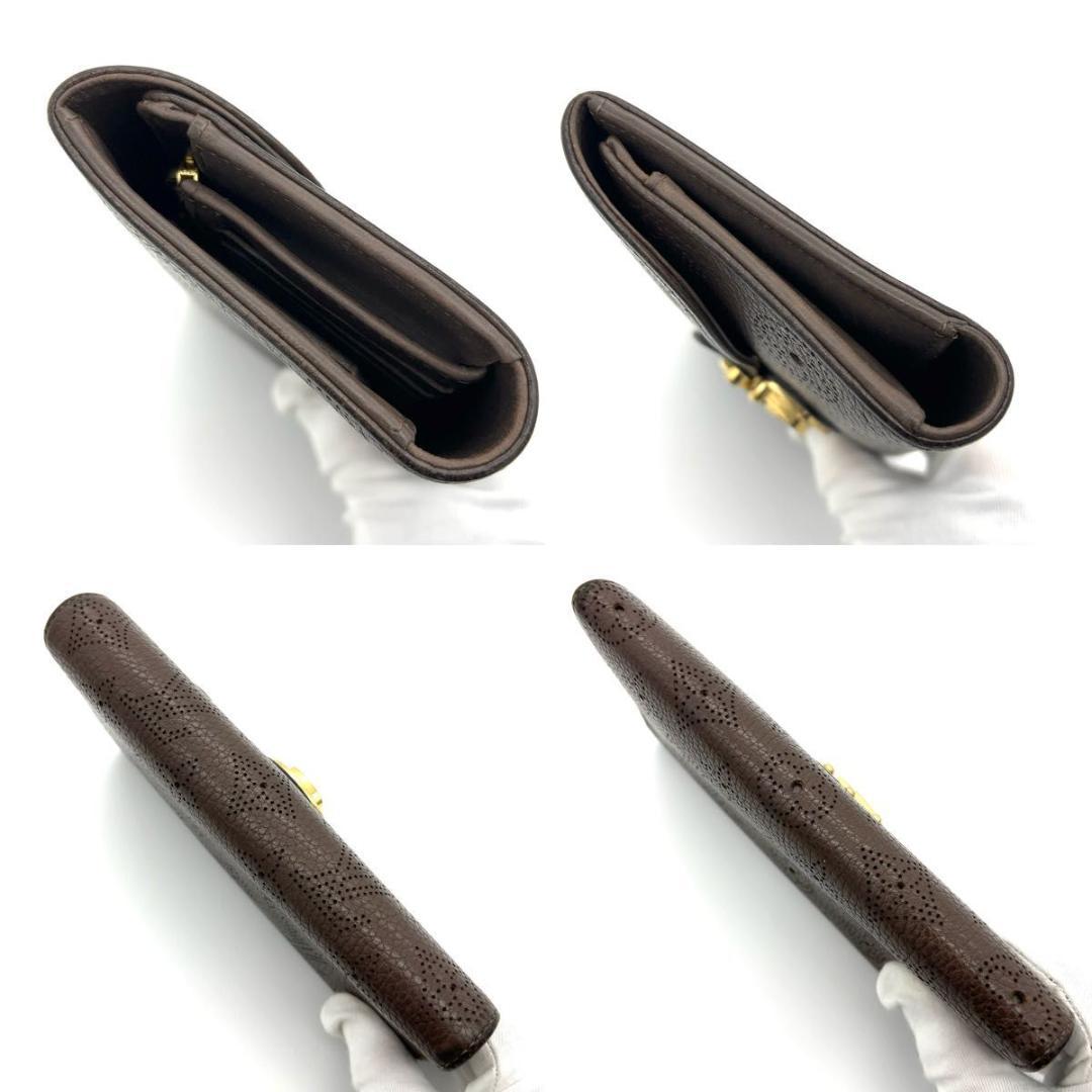 ルイヴィトン マヒナ 長財布 アメリア マロンブラウン カード18枚収納