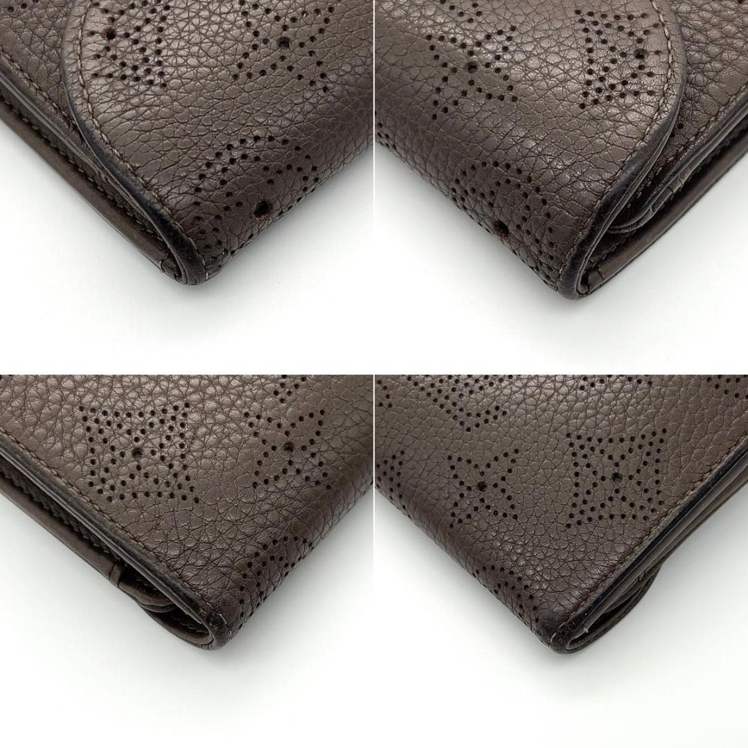 ルイヴィトン マヒナ 長財布 アメリア マロンブラウン カード18枚収納