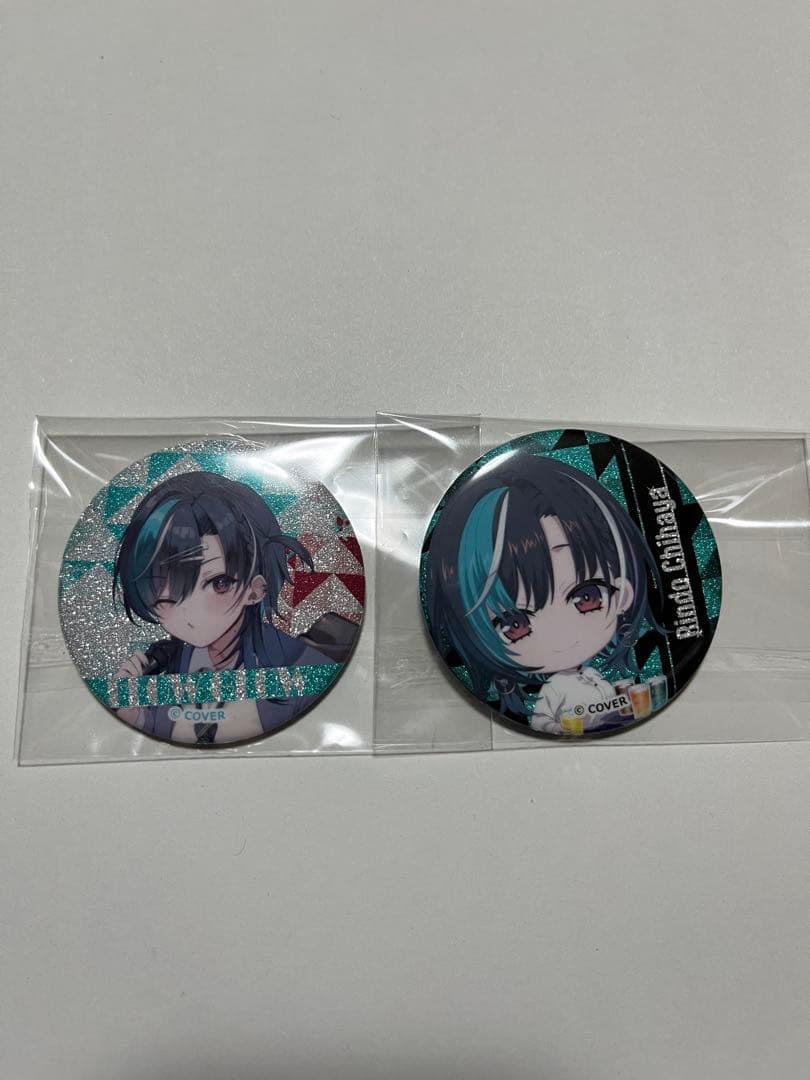 輪堂千速 カラオケの鉄人 コラボ 缶バッジ 等身 ちびキャラ 計2点