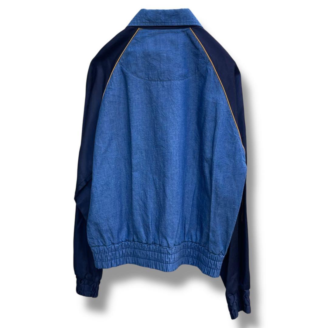 ヴィヴィアンウエストウッド オーブ刺繍 デニム ナイロン 切り替え