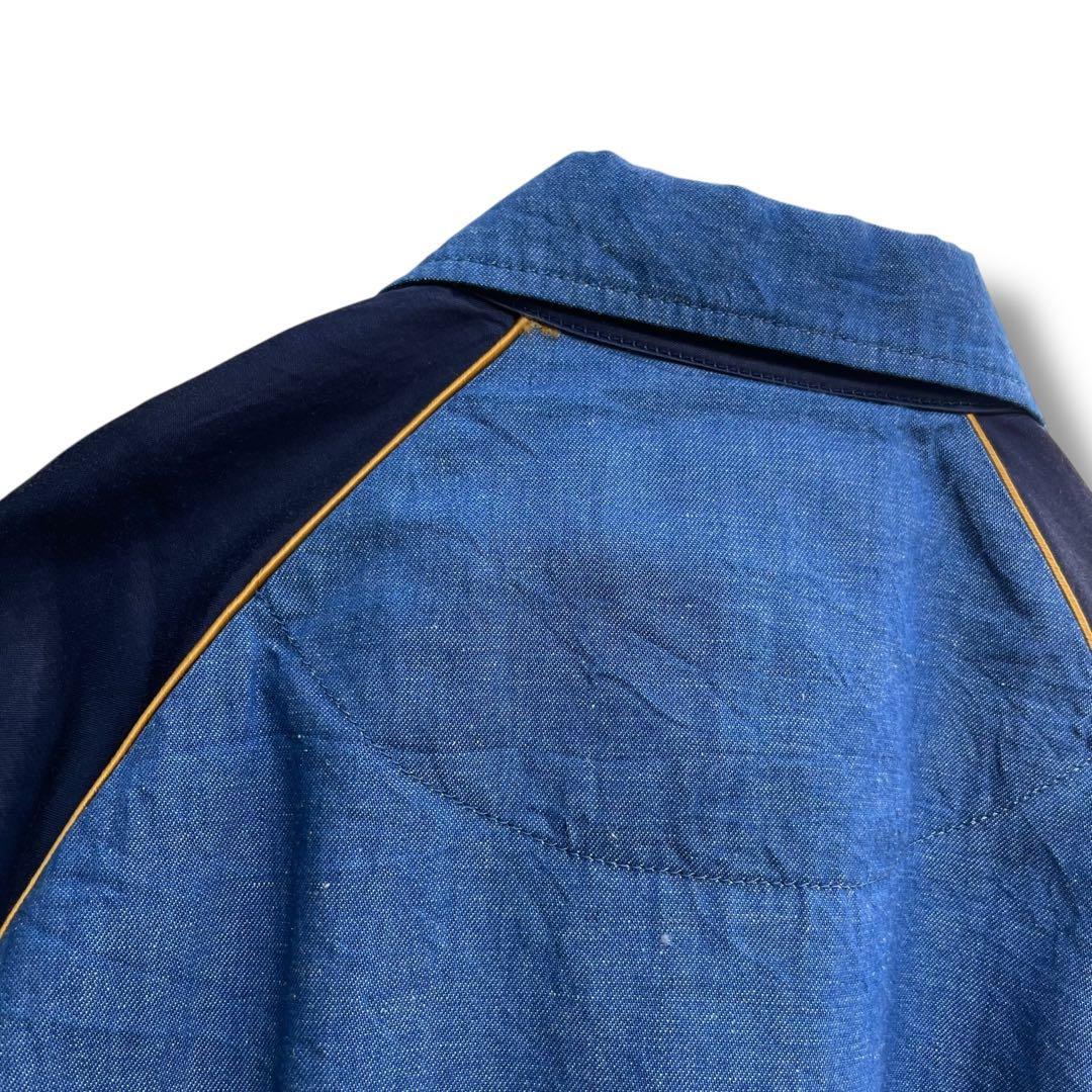 ヴィヴィアンウエストウッド オーブ刺繍 デニム ナイロン 切り替え