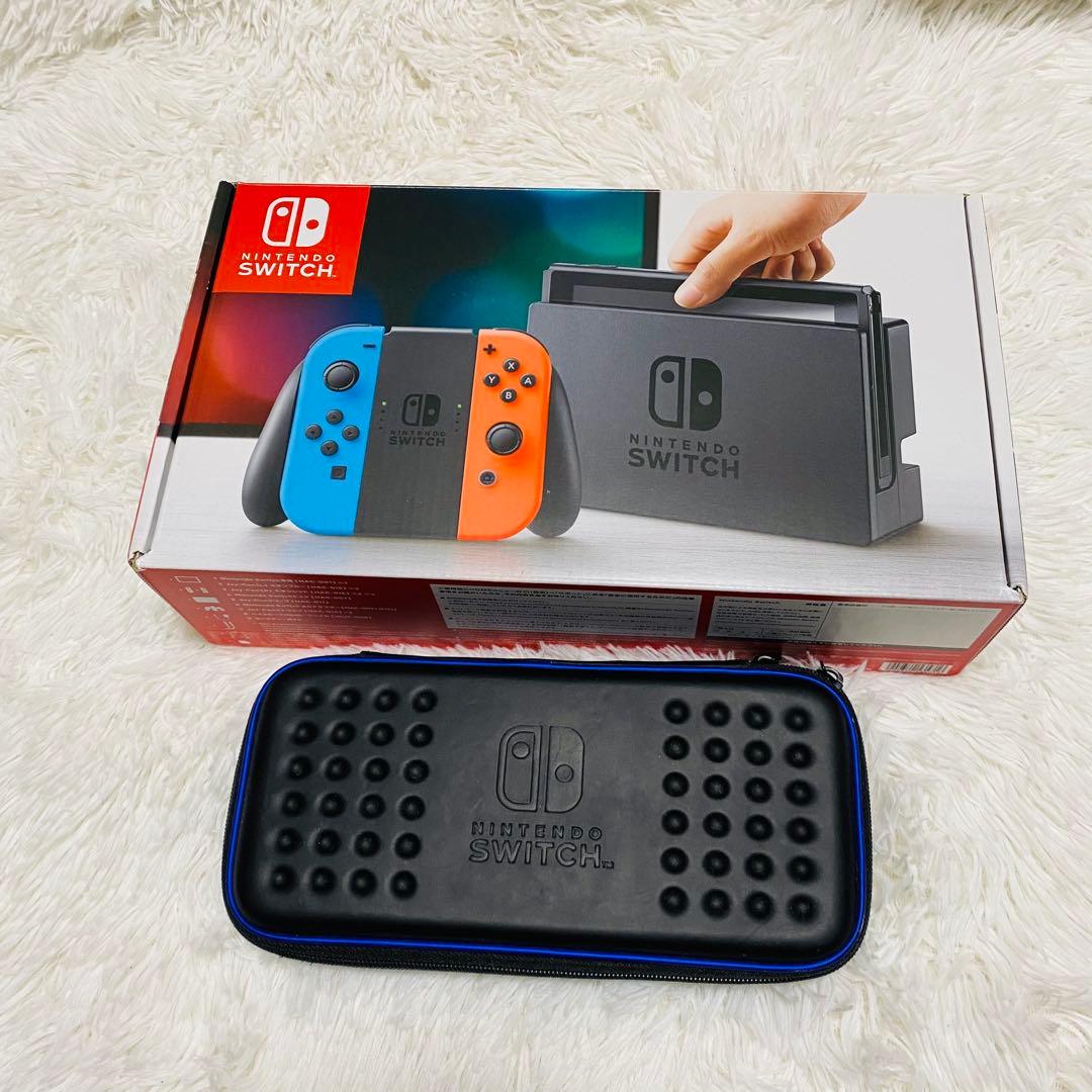 Nintendo Switch 付属品完備ブルー/レッド 初期型SD＋ケース付き