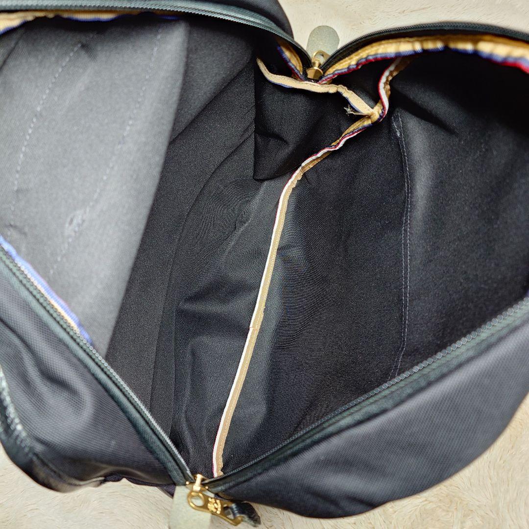 IL BISONTE/イルビゾンテ ナイロン レザー リュック ブラック 完売品