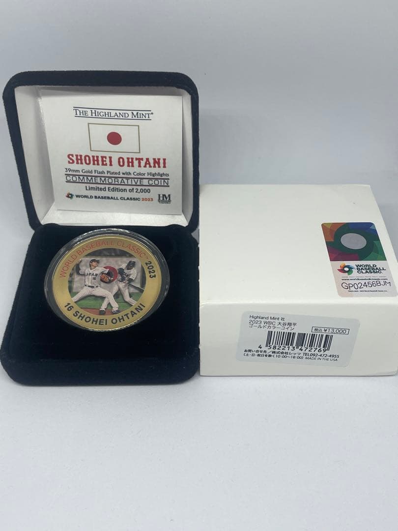 2023WBC大谷翔平ゴールドカラーコイン （二刀流写真） | Beli pada