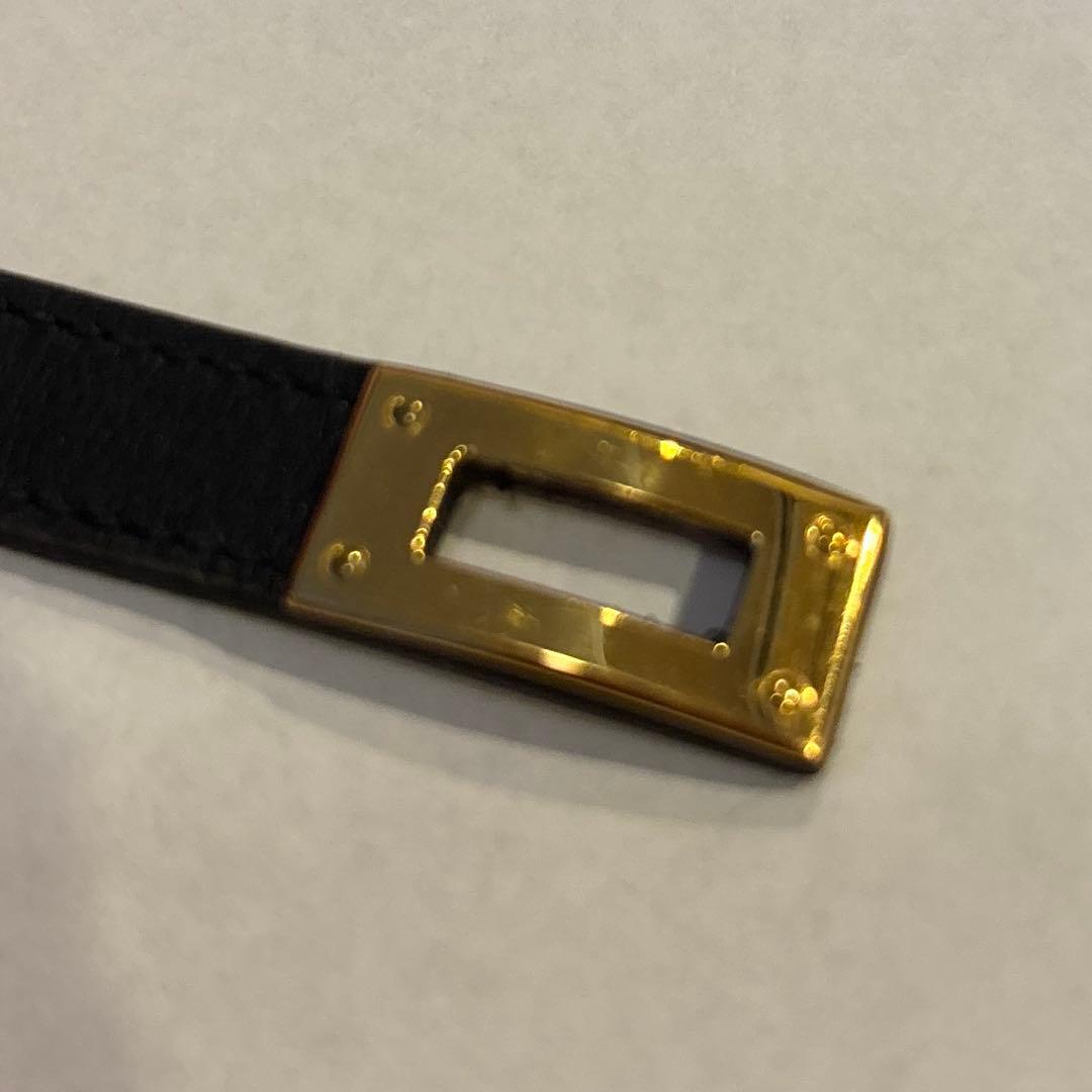 エルメス ケリー ブレスレット ドゥブルトゥール T2 ブラック 黒