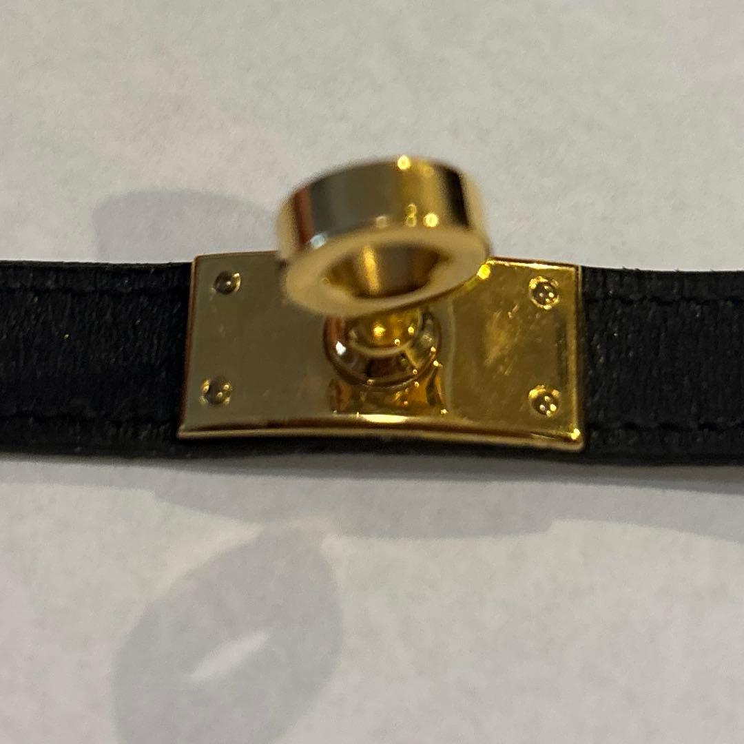 エルメス ケリー ブレスレット ドゥブルトゥール T2 ブラック 黒