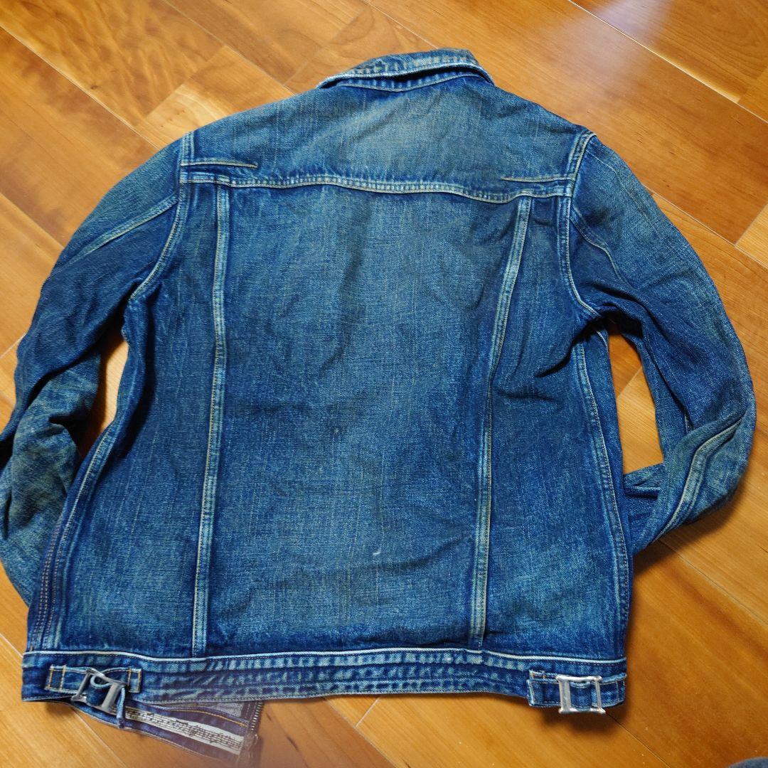 ナンバーナイン　音符デニムジャケット　ジッポ跡　宮下期　Gジャン