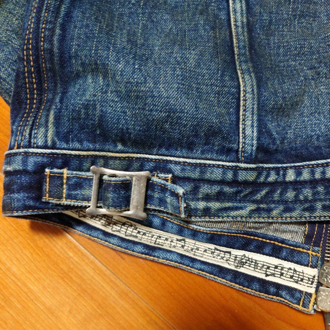 ナンバーナイン　音符デニムジャケット　ジッポ跡　宮下期　Gジャン