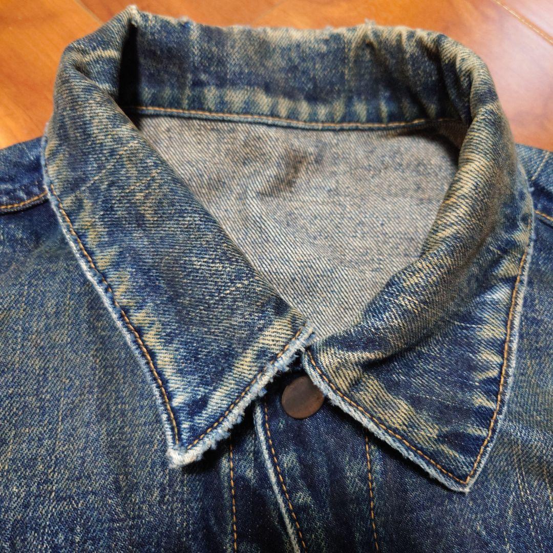 ナンバーナイン　音符デニムジャケット　ジッポ跡　宮下期　Gジャン