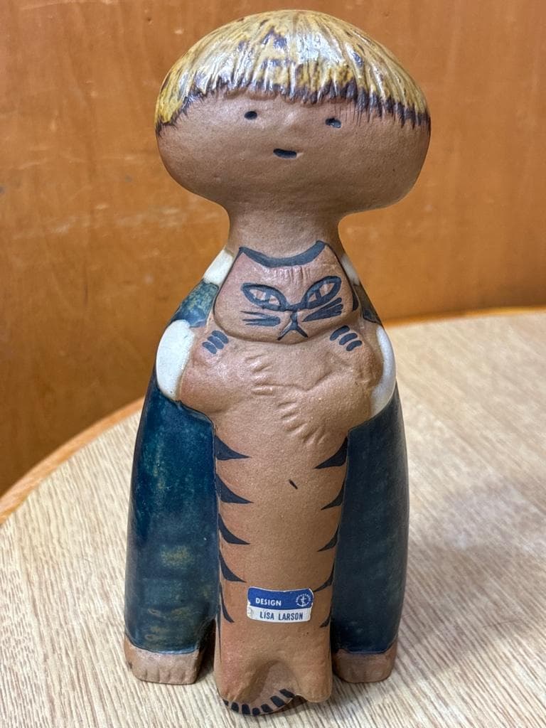 Lisa Larson リサラーソン UNGAR Pelle 少年と猫 - メルカリ