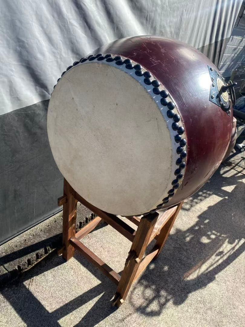 和太鼓鼓面】約47cm【胴高】約60cm和太鼓と太鼓台の