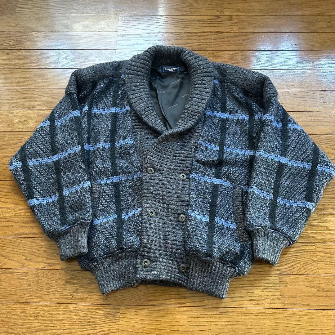 90s YVES SAINT LAURENT イブサンローラン ニット ブルゾン
