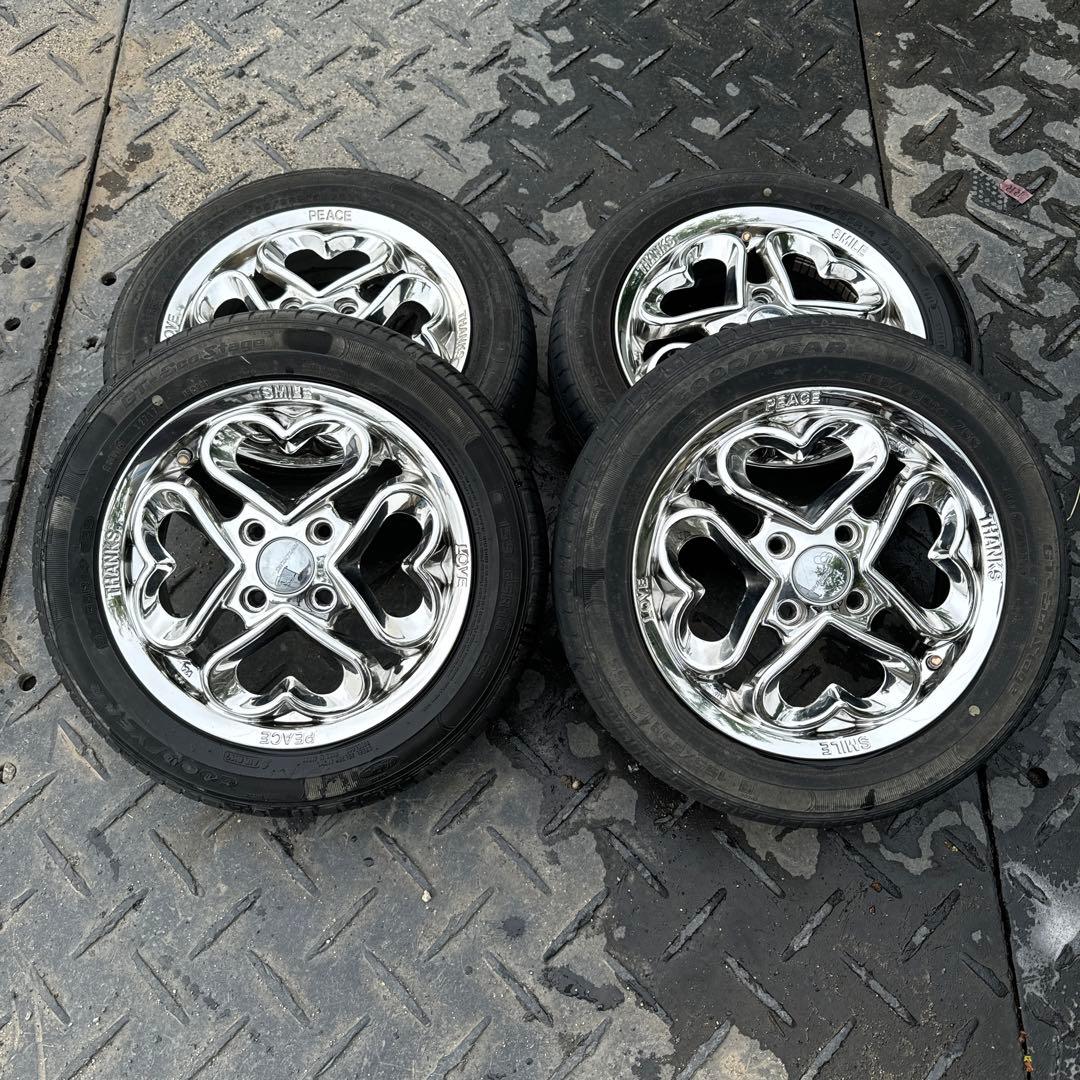 JEWEL HEART ハート型デザイン 14インチホイールセット - メルカリ