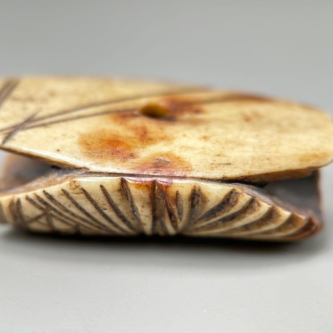 立体的なデザイン彫刻極上根付天然素材アンティーク骨董飾り物古美術