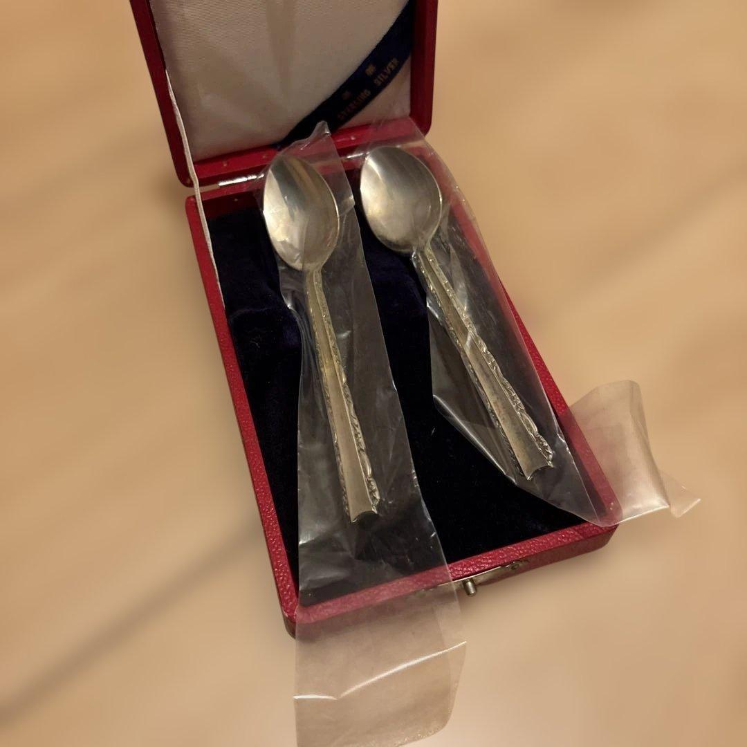 純銀瓶　骨董品　376g 銀スプーン　セット売り