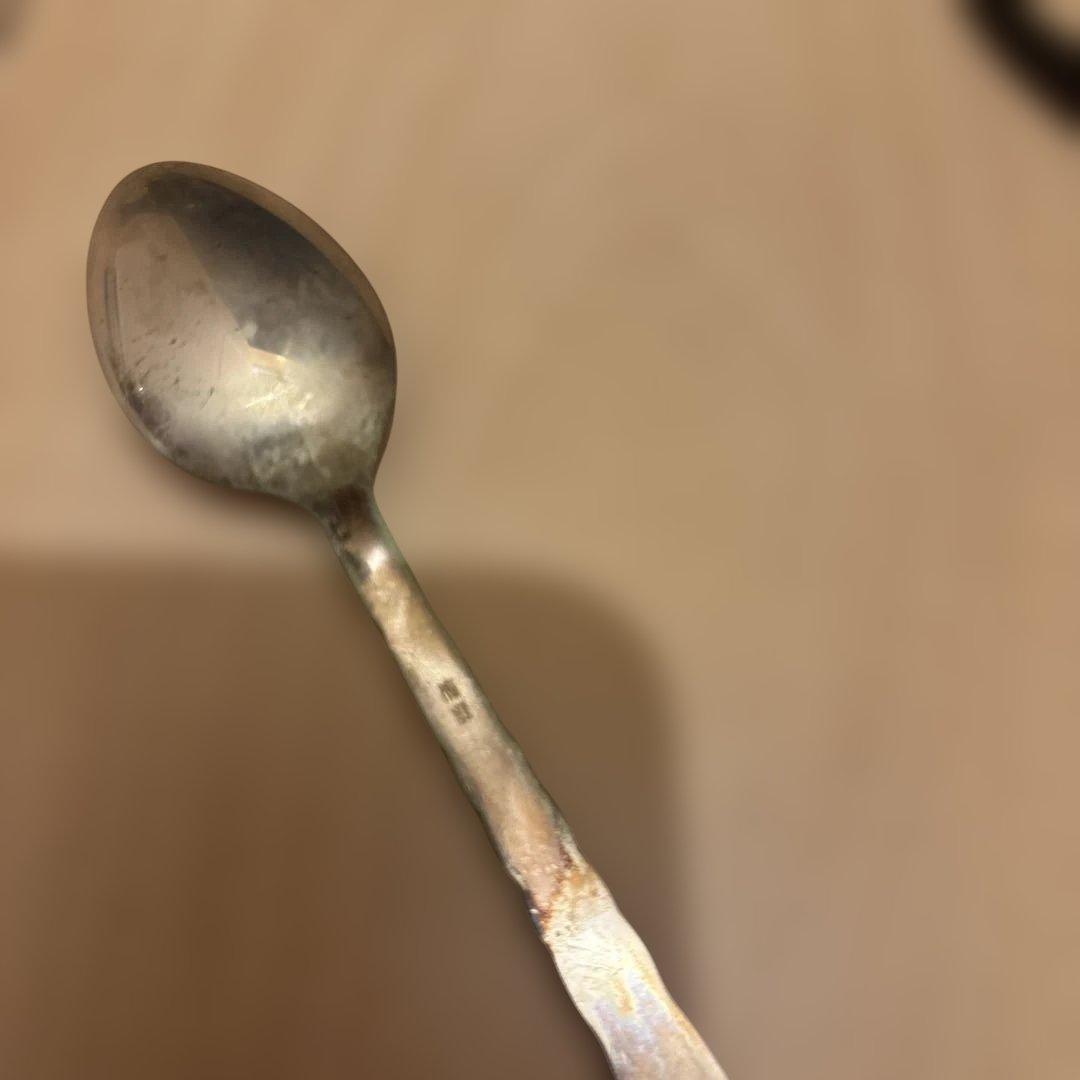 純銀瓶　骨董品　376g 銀スプーン　セット売り