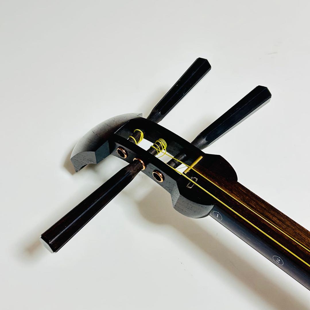 極美品】高級 津軽三味線 太棹 トチ目 紅木 丸内胴 正寸 プロ