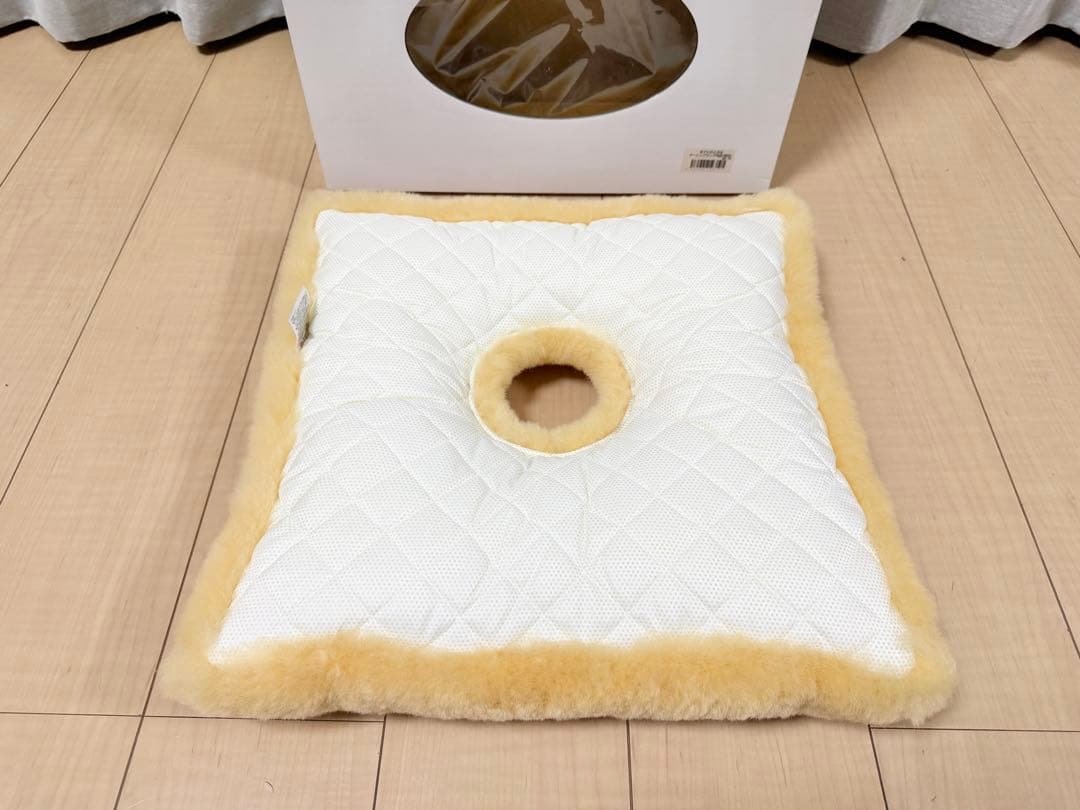 未使用 ナーシングラッグ 床ずれ防止 角座 厚型 医療 看護用シープスキン 羊毛