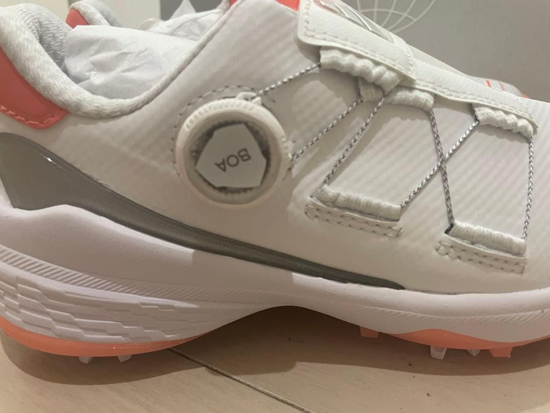 新品未使用【アディダス半額】疲れないゴルフスパイクシューズ★24.5cm