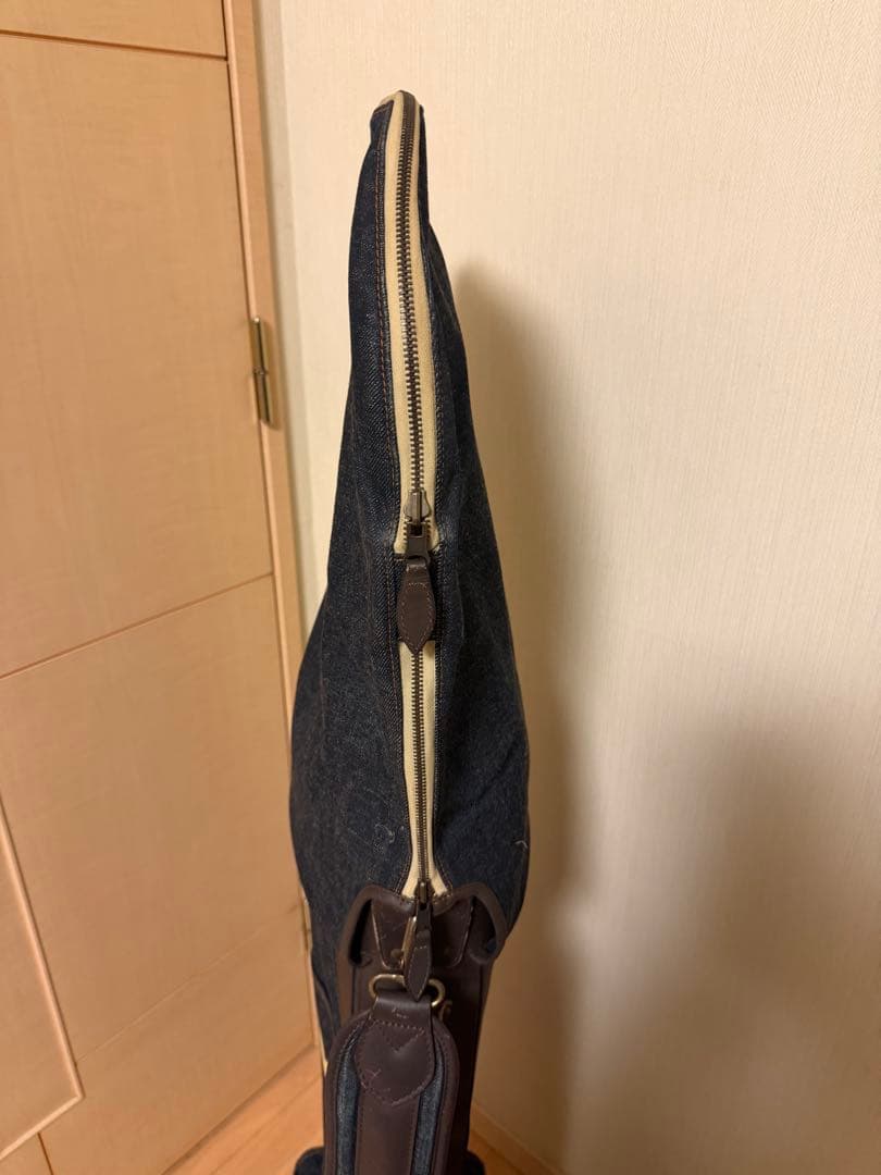 【希少品】エヴィス（EVISU）フード一体型キャディバッグ・デニム生地