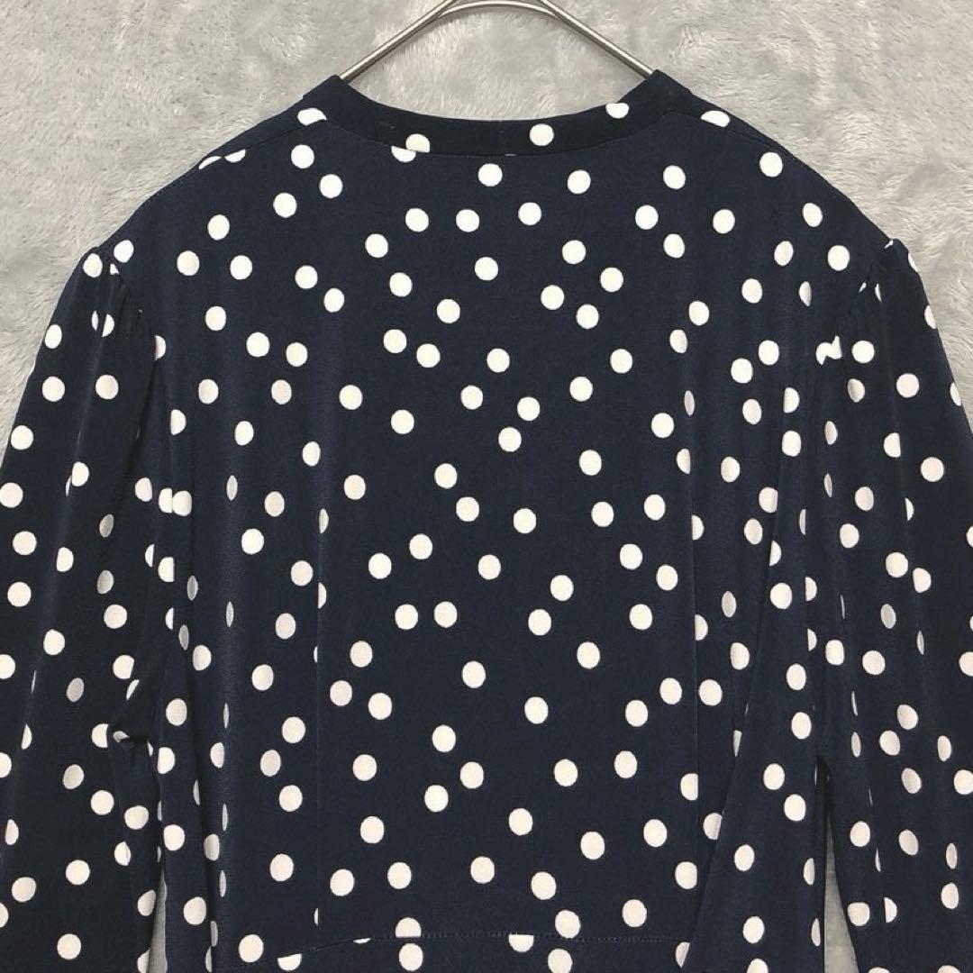 kay me♡カシュクールワンピース ひざ丈 七分袖 ドット 9