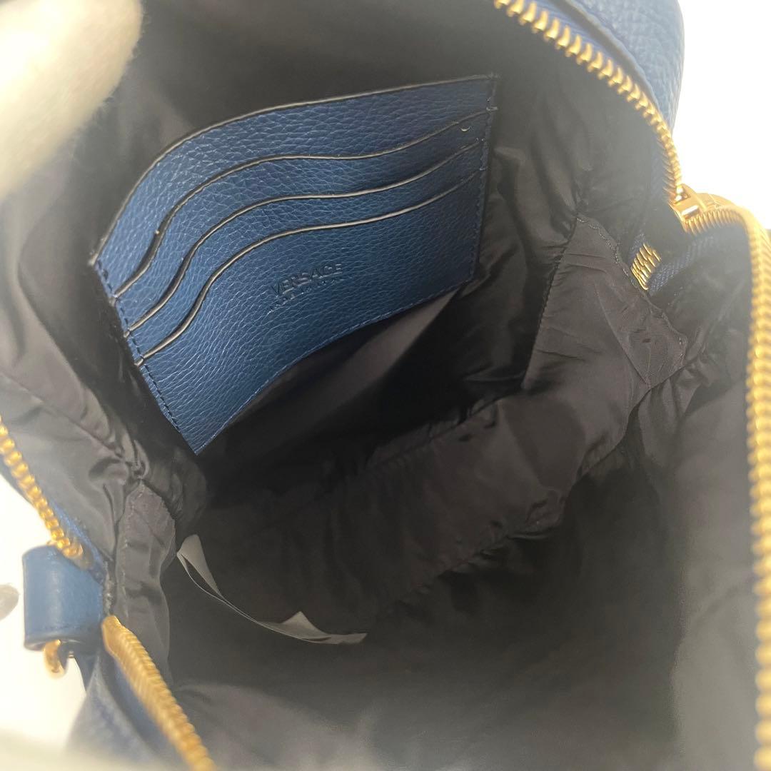 【✨現行/未使用級】ヴェルサーチ ショルダーバッグ メデューサ 2way ブルー