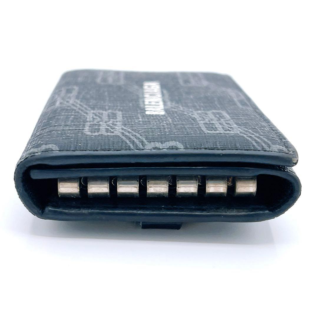 バレンシアガ 640537 レザー ロゴ 6連 キーケース