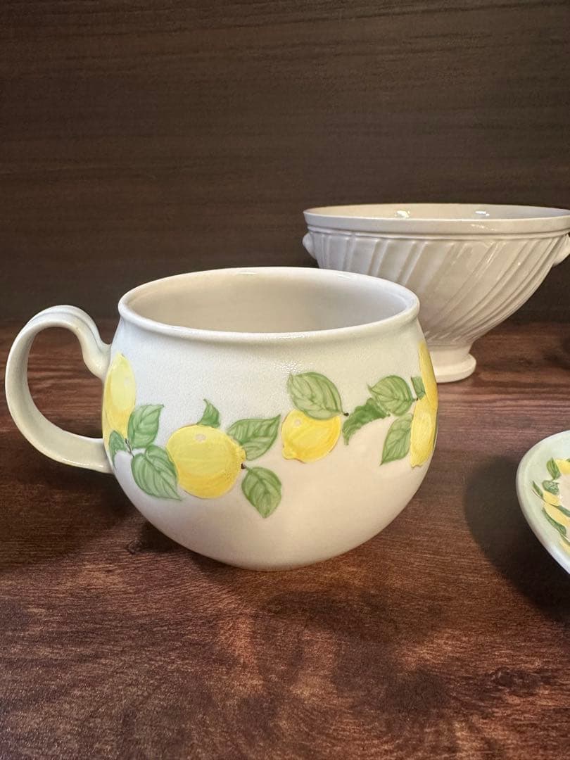 阿部慎太朗 檸檬バイカラーティーセット6点　※バラ売り不可