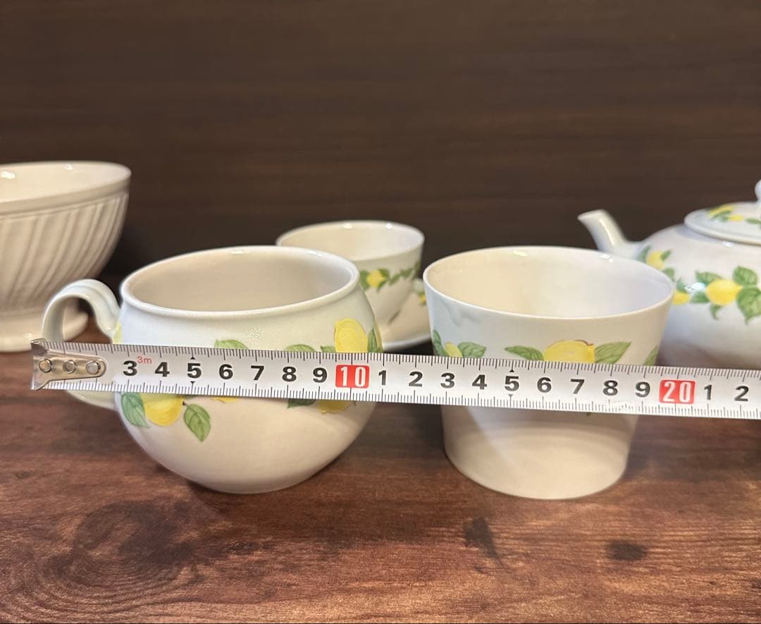 阿部慎太朗 檸檬バイカラーティーセット6点　※バラ売り不可