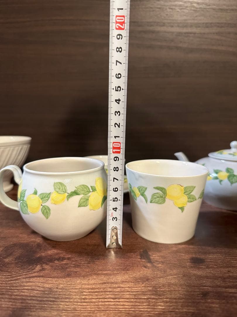 阿部慎太朗 檸檬バイカラーティーセット6点　※バラ売り不可