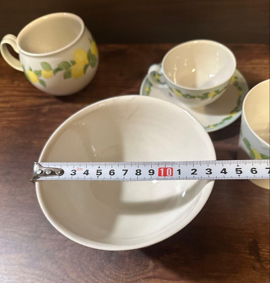 阿部慎太朗 檸檬バイカラーティーセット6点　※バラ売り不可