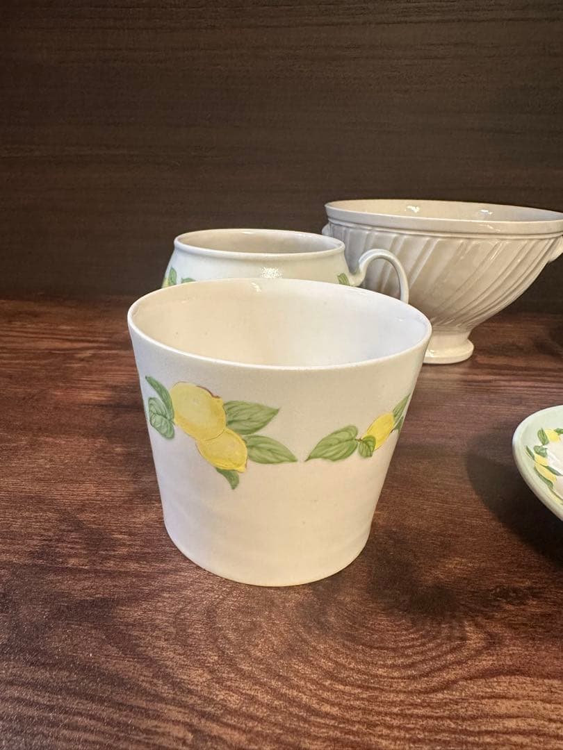 阿部慎太朗 檸檬バイカラーティーセット6点　※バラ売り不可