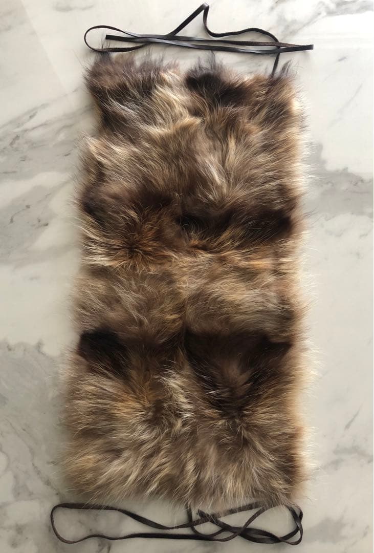 マルニ MARNI ファーストール ティペット 花柄パッチワーク ラクーン