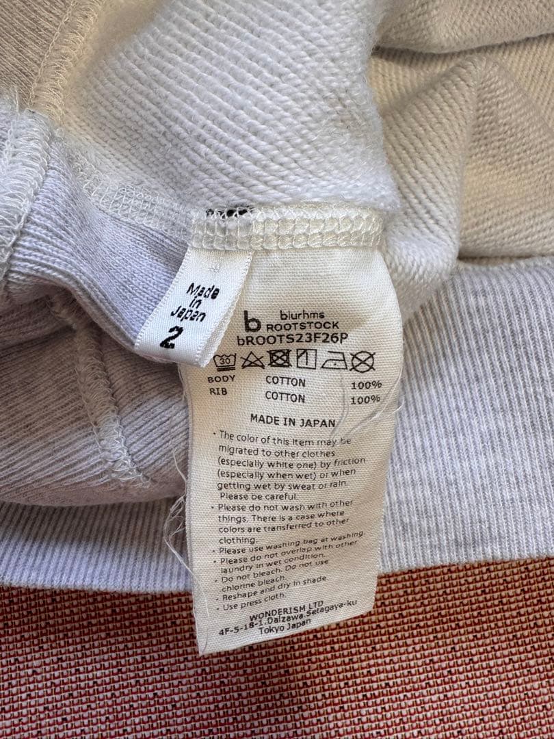 blurhms rootstock スウェット　MIT