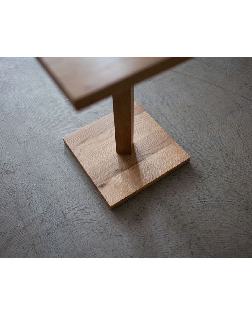 サイドテーブル43 カク ナラ材オイル塗装　オーク