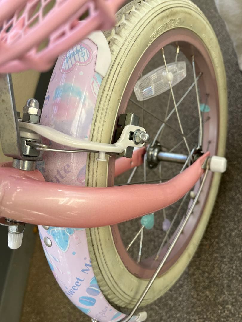 幼児用自転車 パープル・ピンク 16インチ メゾピアノ 引取り限定