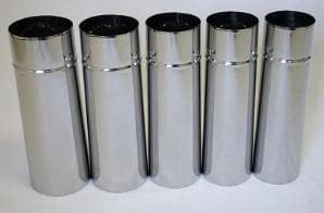 アウトドア専用ミニマトリョーシカ煙突全長1300mm収納時300ｍｍ入れ子式煙突