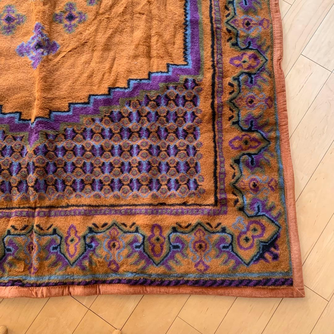 未使用 ビンテージ ドイツ製 アルパカ SCHURWOOL バージンウール 毛布