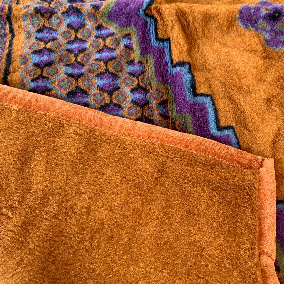 未使用 ビンテージ ドイツ製 アルパカ SCHURWOOL バージンウール 毛布