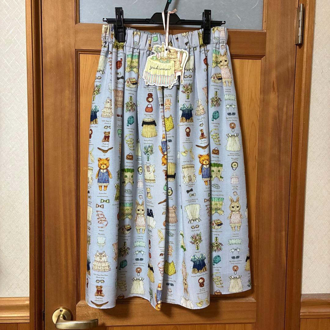 yukiemon／ユキエモン★テキスタイル丈長スカート（着せ替え）