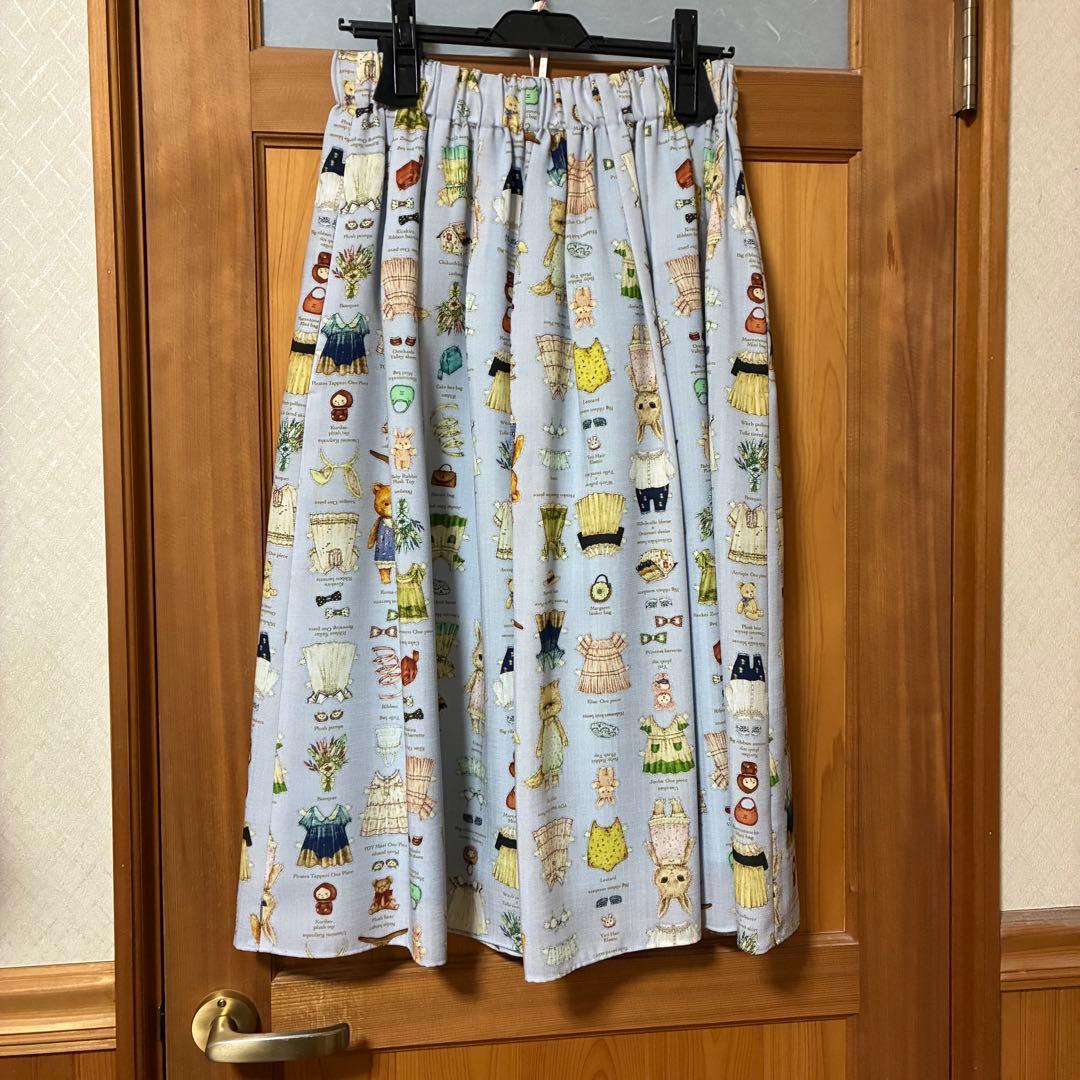 yukiemon／ユキエモン★テキスタイル丈長スカート（着せ替え）